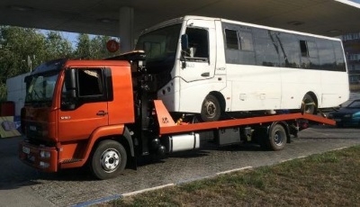 Фото эвакуатор автобуса